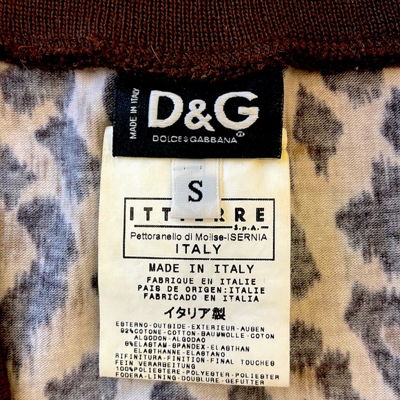 Vintage Leopard D &G zippered top - Picture 4 of 5